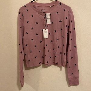 Playboy from pacsun lounge long sleeve top. Size L.